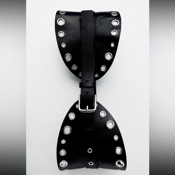 Zara studded leather sash belt, 2025 - Picture 5 of 6